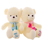 30cm Teddy Bear With Scarf Tsaujia Plush Stuffed Brinquedos Baby Gift Girls Toys Wedding And Birthday Party Decoration KF495