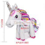Unicorn Party Foil Balloon Unicornio Air Globos Wedding Birthday Party Decorations Kids Toy Supplies Cartoon hat