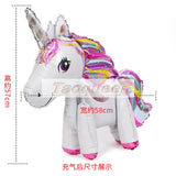 Unicorn Party Foil Balloon Unicornio Air Globos Wedding Birthday Party Decorations Kids Toy Supplies Cartoon hat