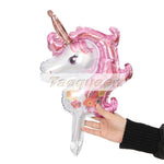 Unicorn Party Foil Balloon Unicornio Air Globos Wedding Birthday Party Decorations Kids Toy Supplies Cartoon hat