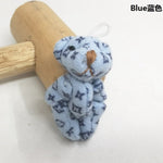 60PCS/Lot Mini Joint Bear Stuffed Plush Toys 6 cm Cute Teddy Bears Pendant Dolls Gifts Birthday Wedding Party Decor