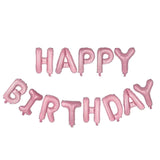 16 inches 13pcs/set happy birthday Rose Gold Sliver Number Foil Balloons Large For Birthday Party Wedding Decoration