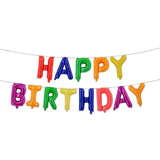 16 inches 13pcs/set happy birthday Rose Gold Sliver Number Foil Balloons Large For Birthday Party Wedding Decoration
