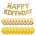 16 inches 13pcs/set happy birthday Rose Gold Sliver Number Foil Balloons Large For Birthday Party Wedding Decoration