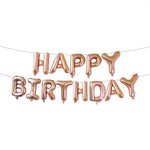 16 inches 13pcs/set happy birthday Rose Gold Sliver Number Foil Balloons Large For Birthday Party Wedding Decoration