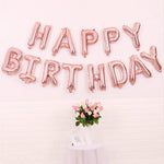 16 inches 13pcs/set happy birthday Rose Gold Sliver Number Foil Balloons Large For Birthday Party Wedding Decoration