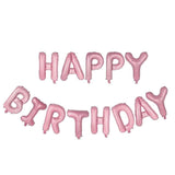 16 inches 13pcs/set happy birthday Rose Gold Sliver Number Foil Balloons Large For Birthday Party Wedding Decoration