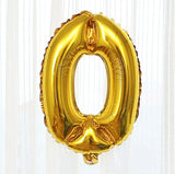 Gold 0-9 Number Balloons Wedding Room Decoration Inflatable Toys For Children Birthday Party Props 1pc