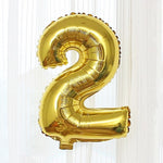 Gold 0-9 Number Balloons Wedding Room Decoration Inflatable Toys For Children Birthday Party Props 1pc