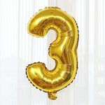 Gold 0-9 Number Balloons Wedding Room Decoration Inflatable Toys For Children Birthday Party Props 1pc