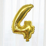 Gold 0-9 Number Balloons Wedding Room Decoration Inflatable Toys For Children Birthday Party Props 1pc