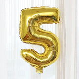 Gold 0-9 Number Balloons Wedding Room Decoration Inflatable Toys For Children Birthday Party Props 1pc