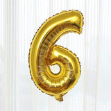 Gold 0-9 Number Balloons Wedding Room Decoration Inflatable Toys For Children Birthday Party Props 1pc