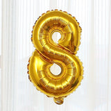 Gold 0-9 Number Balloons Wedding Room Decoration Inflatable Toys For Children Birthday Party Props 1pc