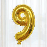 Gold 0-9 Number Balloons Wedding Room Decoration Inflatable Toys For Children Birthday Party Props 1pc