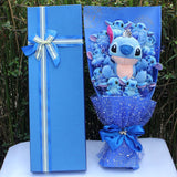 Lovely Cartoon Stitch Snoopy Plush Doll Toys Snoopy PVC Bouquet Artificial Flowers Valentine's Day Wedding Party Decoration Gift