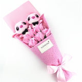 Lovely Cartoon Stitch Snoopy Plush Doll Toys Snoopy PVC Bouquet Artificial Flowers Valentine's Day Wedding Party Decoration Gift
