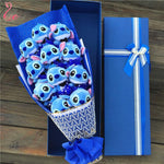 Lovely Cartoon Stitch Snoopy Plush Doll Toys Snoopy PVC Bouquet Artificial Flowers Valentine's Day Wedding Party Decoration Gift
