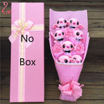 Lovely Cartoon Stitch Snoopy Plush Doll Toys Snoopy PVC Bouquet Artificial Flowers Valentine's Day Wedding Party Decoration Gift