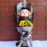 Lovely Cartoon Stitch Snoopy Plush Doll Toys Snoopy PVC Bouquet Artificial Flowers Valentine's Day Wedding Party Decoration Gift
