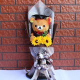 Lovely Cartoon Stitch Snoopy Plush Doll Toys Snoopy PVC Bouquet Artificial Flowers Valentine's Day Wedding Party Decoration Gift