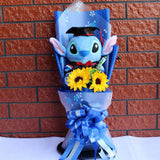 Lovely Cartoon Stitch Snoopy Plush Doll Toys Snoopy PVC Bouquet Artificial Flowers Valentine's Day Wedding Party Decoration Gift