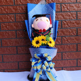 Lovely Cartoon Stitch Snoopy Plush Doll Toys Snoopy PVC Bouquet Artificial Flowers Valentine's Day Wedding Party Decoration Gift