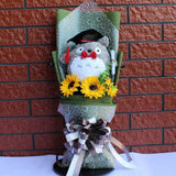 Lovely Cartoon Stitch Snoopy Plush Doll Toys Snoopy PVC Bouquet Artificial Flowers Valentine's Day Wedding Party Decoration Gift