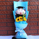 Lovely Cartoon Stitch Snoopy Plush Doll Toys Snoopy PVC Bouquet Artificial Flowers Valentine's Day Wedding Party Decoration Gift